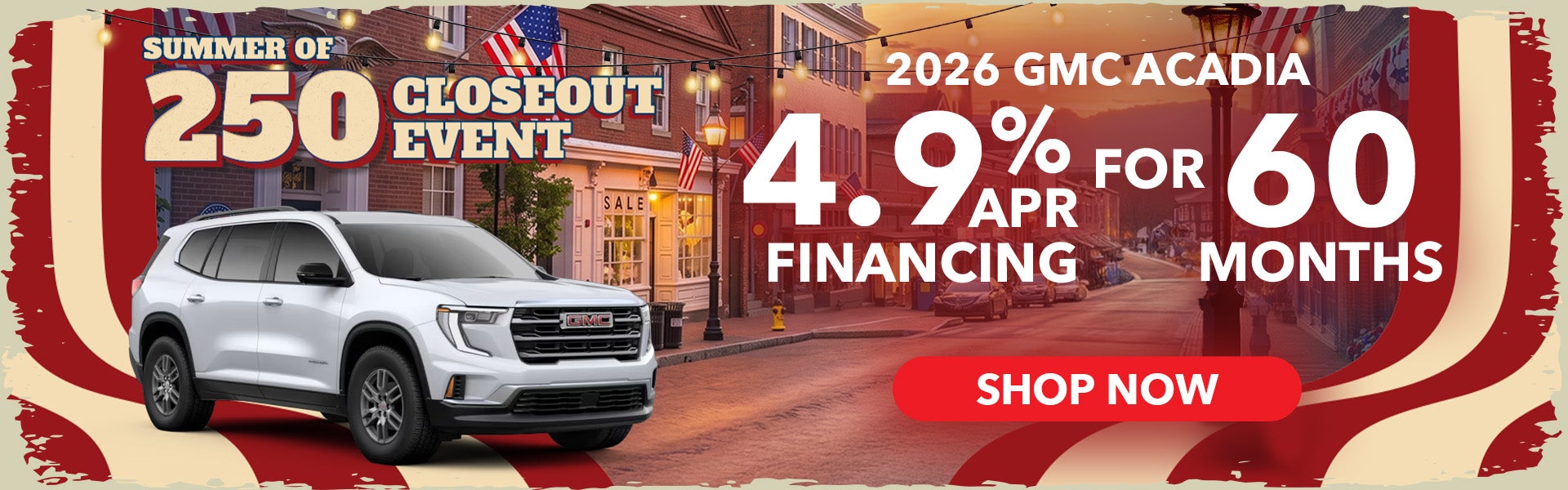 Acadia Special Offer